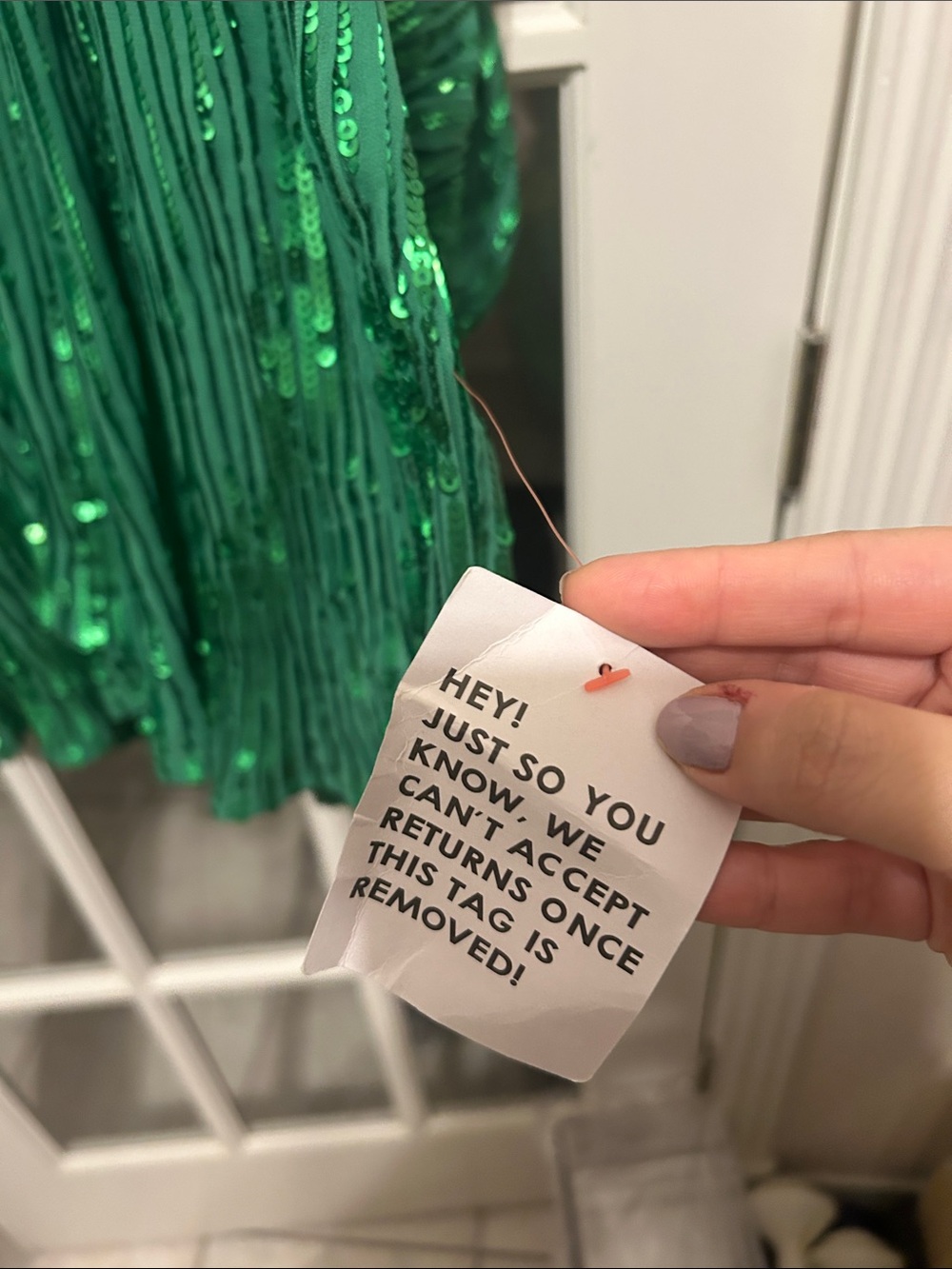 ASOSO Green Sequin Pleated Cocktail Dress - Picture 9 of 11